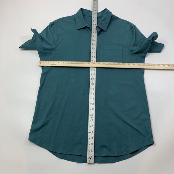 Lululemon Shirt Mens Large Waterfall Short Sleeve Button Up Stretch Cotton Blend - Picture 6 of 10